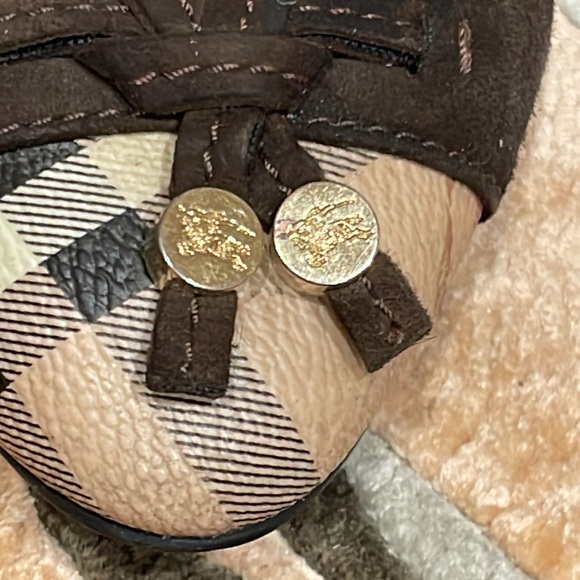 Burberry Beige/brown Nova Check Canvas and suede Ballet flats - Picture 8 of 10